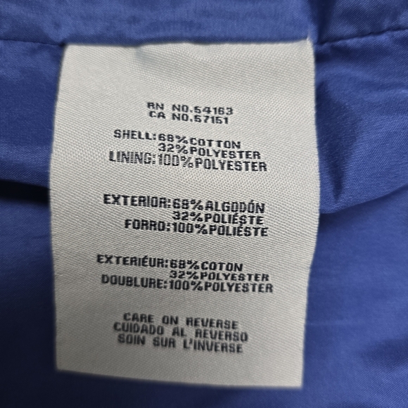 Levi's Denim Size S Color Blocked Bomber Rib Knit Collar Women's Jacket Blue - Picture 6 of 7